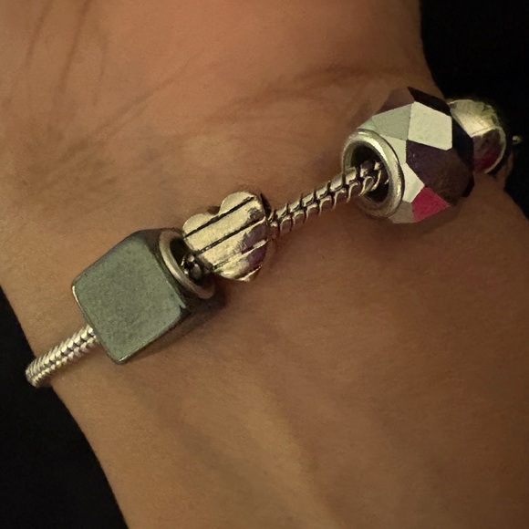 Elegant Silver Charm Bracelet - Picture 2 of 5